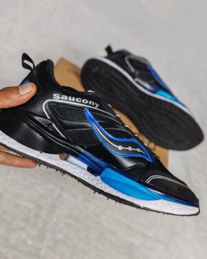 کتانی saucony اورجینال – رنگ مشکی آبی