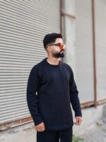 ست بلوز شلوار زمستانه رنگ مشکی
