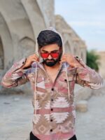 سویشرت دکمه ای کلاه خز - Image 3