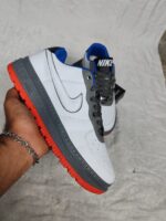 کتانی نایک ایر فورس [Nike Air Force 1 low] اورجینال – رنگ سفید طوسی - Image 4