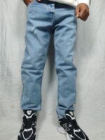 شلوار جین مردانه آبی ZARA، مدل بگ - کد104 - Image 3