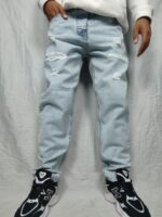 شلوار جین مردانه یخی ZARA، مدل مام فیت– کد106 - Image 3