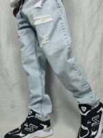 شلوار جین مردانه یخی ZARA، مدل مام فیت– کد106 - Image 2