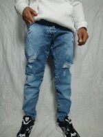 شلوار جین مردانه آبی ZARA، مدل فول مام– کد109 - Image 2