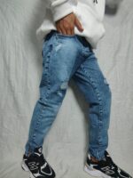 شلوار جین مردانه آبی ZARA، مدل فول مام– کد109 - Image 3