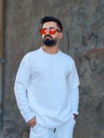 ست بلوز  شلوار زمستانه رنگ سفید - Image 2