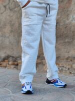 ست بلوز  شلوار زمستانه رنگ سفید - Image 3