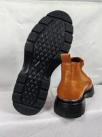 بوت چرمی مردانه طراح (کلاسیک) قهوه ای