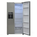 یخچال فریزر ساید بای ساید 28 فوت ایکس ویژن مدل HS600-WI/SI، دارای آب سردکن و یخساز اتوماتیک، با ارتفاع 177، عمق 73 و پهنای 91 سانتی متر، میزان مصرف انرژی A++، دارای 4 طبقه در یخچال و 4 طبقه در فریزر