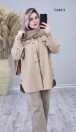 مانتو دمپا حلالی (قهوه ای)