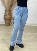 شلوار جین بوت کات آبی